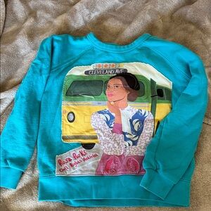 Kids Teal Rosa Parks Graphic Sweatshirt
